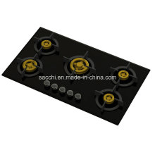 Supreme Unique Five Brass Burner Gas Hob (8mm Glass)